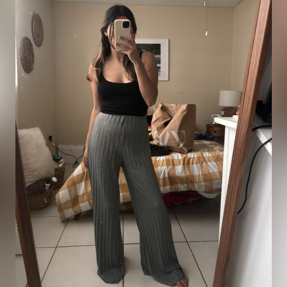 Zara pleated soft lounge pants